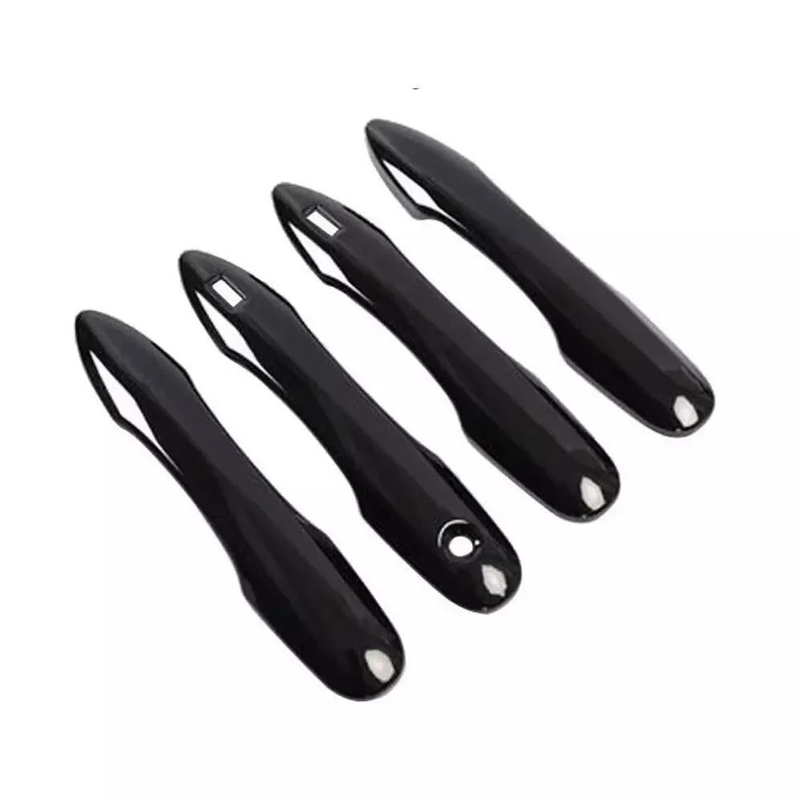 Yytemd Gloss Black Car Exterior Door Handle Cover Moulding Trim Protective For Toyota For Camry 2018-2023 Chrome(Gloss Black)