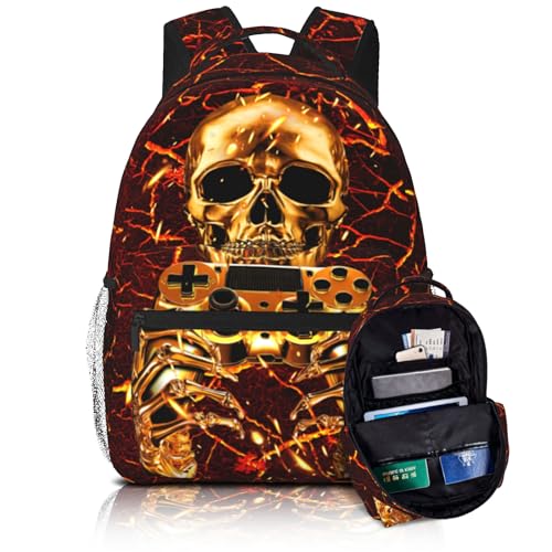 Mochila para crianças de 8 a 12 anos, presente de volta às aulas, Jogo 05, One Size, Jogo 05