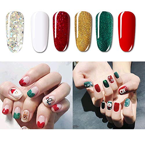 Set de esmaltes gel 6 colores Vishine colección Navidad miniatura 2