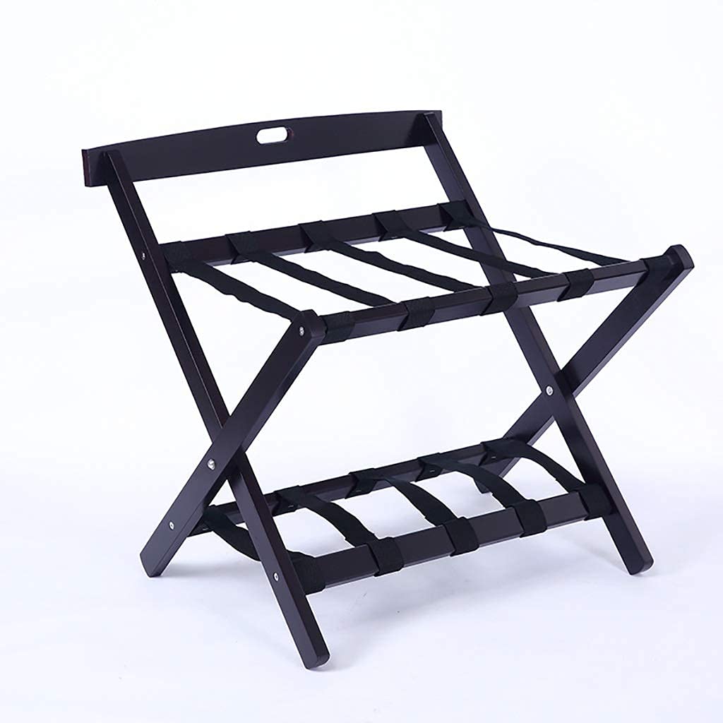 Porte-bagages en bois pour éviter le mal de dos, support valise pliable de sol