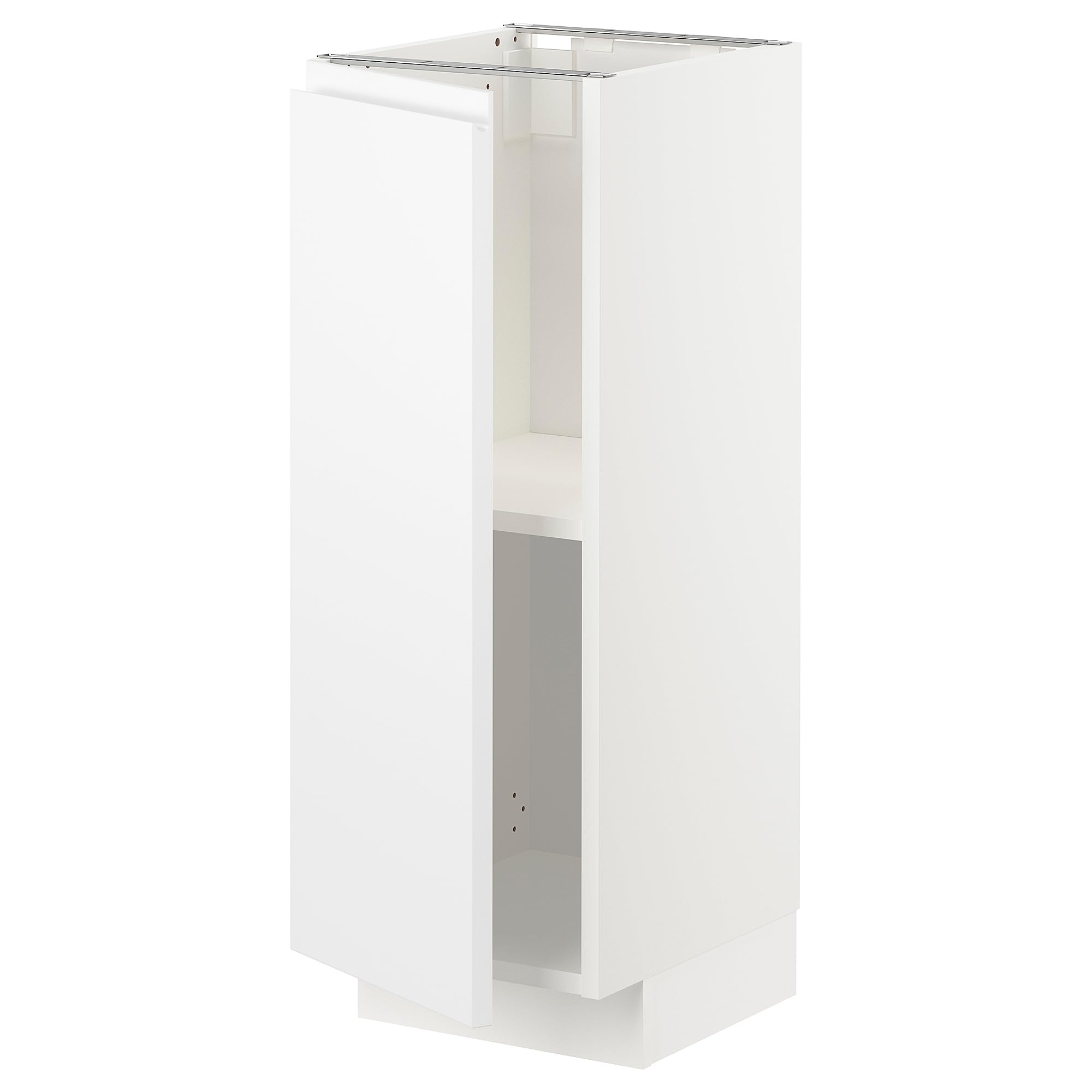 Meuble bas METOD avec étagères Voxtorp blanc mat 30x37 cm
