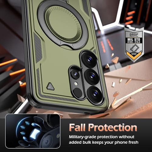 Image of for Samsung Galaxy S26 Ultra Case Magnetic with stand, with Mag-Safe, with Screen Protector, Wireless Charging, Shockproof for Samsung S26 Ultra 5G Phone Case, Ring Holder Cover for Samsung S26 Ultra