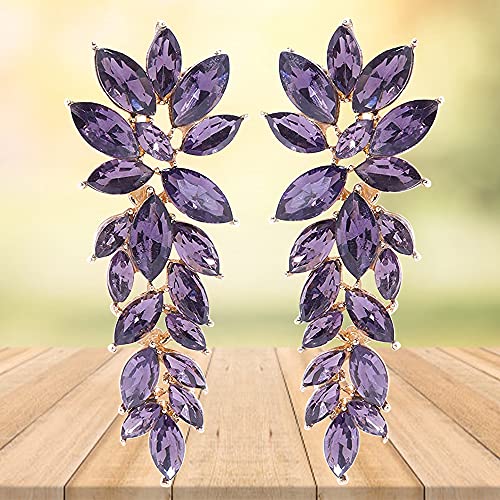 YouBella Fashion Jewellery Earings Drop and Dangler Ear rings Crystal Earrings for Girls and Women (Image - 6)