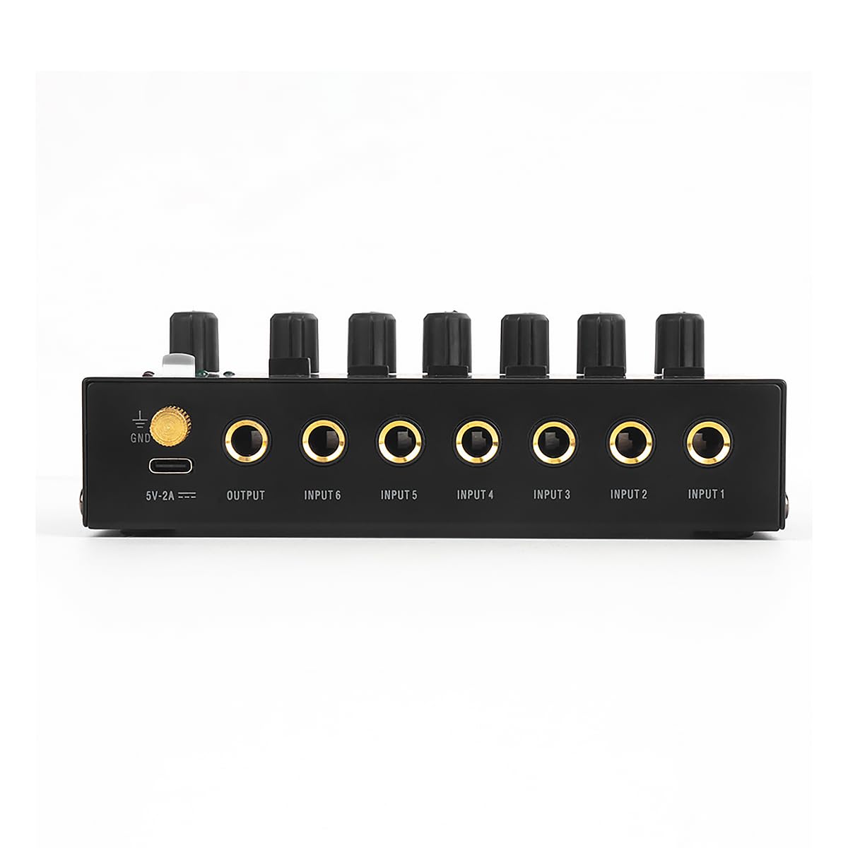 Mezclador de sonido ultra compacto de metal de bajo ruido de 6 canales estéreo mezclador de línea para grabación en estudio doméstico en vivo