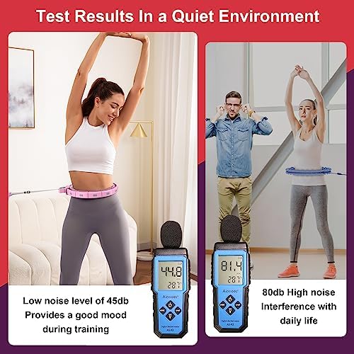 Weighted Workout Hoop for Adult Weight Loss - 50" Plus Size Silent Smart Waist Fitness Circle with Ball - Abs Exercise Equipment for Home 3 51XcwTipAXL. AC