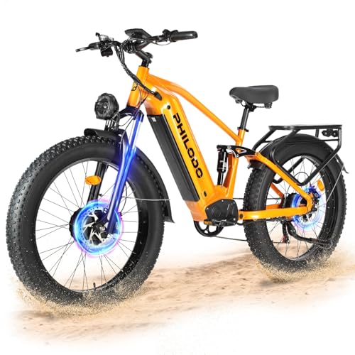 PHILODO Falcon 60V Off-Road Electric Bike 45MPH -...