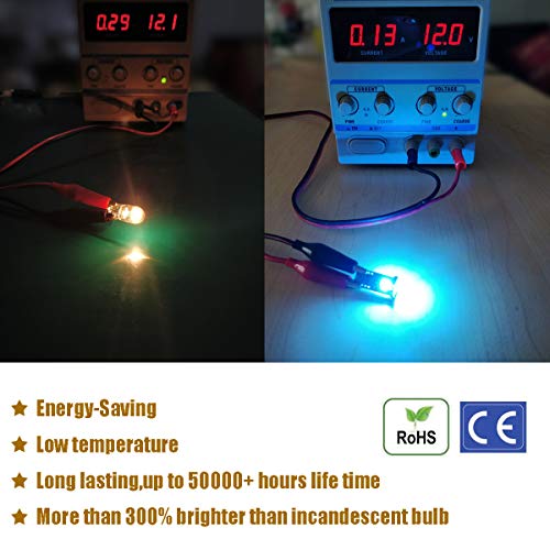 image for iBrightstar Extremely Bright Wedge T10 168 194 LED Bulbs for Car Inter