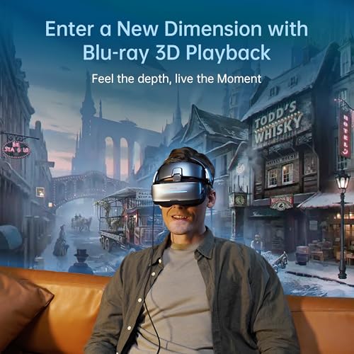 GOOVIS G3 Max XR Head Mounted Display with D4H1 Media Player – 1000'' QHD 2.5K 120Hz Micro-OLED Display, Blu-ray 3D Personal Theater, Compatible with iPhone16/Android/PC/Handhelds/PS5/Blu-ray Players - Image 6