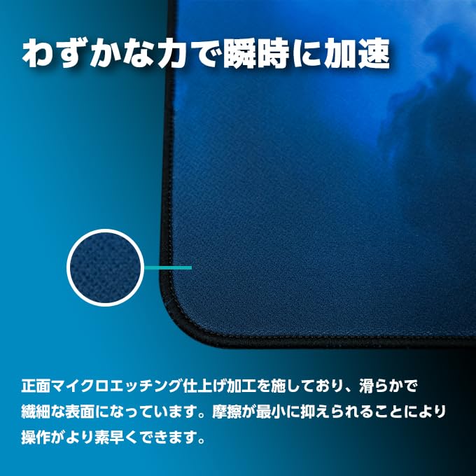 Amazon.co.jp: DotAndZ Gaming Mouse Pad Ocean Eye Speed and Control