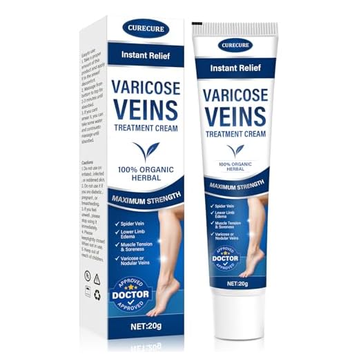 CURECURE Varicose Veins Treatment for Legs, Varicose Veins Treatment Cream - Improves Blood Circulation, Reduces Varicose Veins and Heaviness