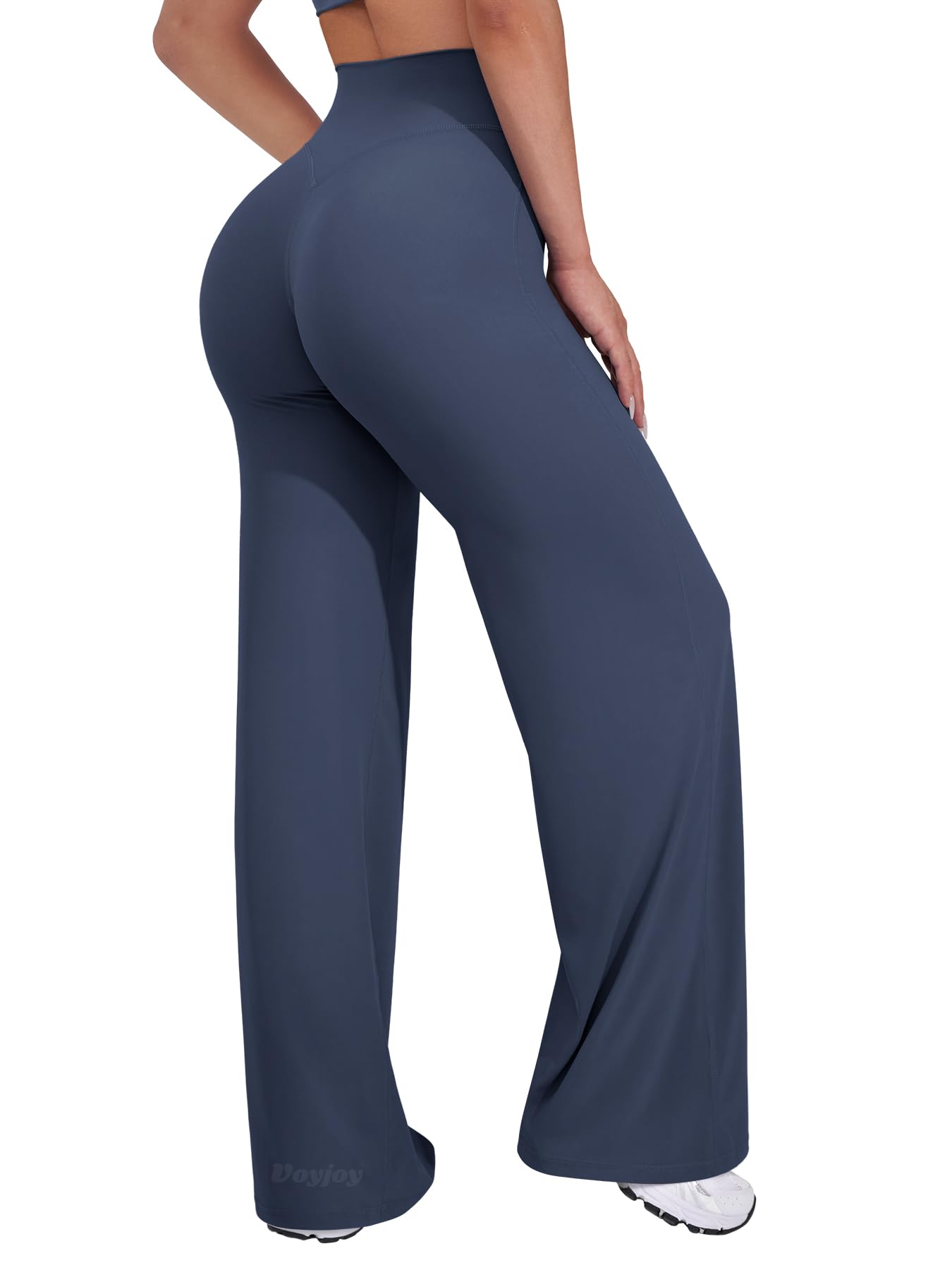 VOYJOY Straight Leggings Bottoms Womens Wide Leg 29"/ 31.5"/33"/35" Pants | High Waisted, Buttery Soft, Workout Yoga, for Womens