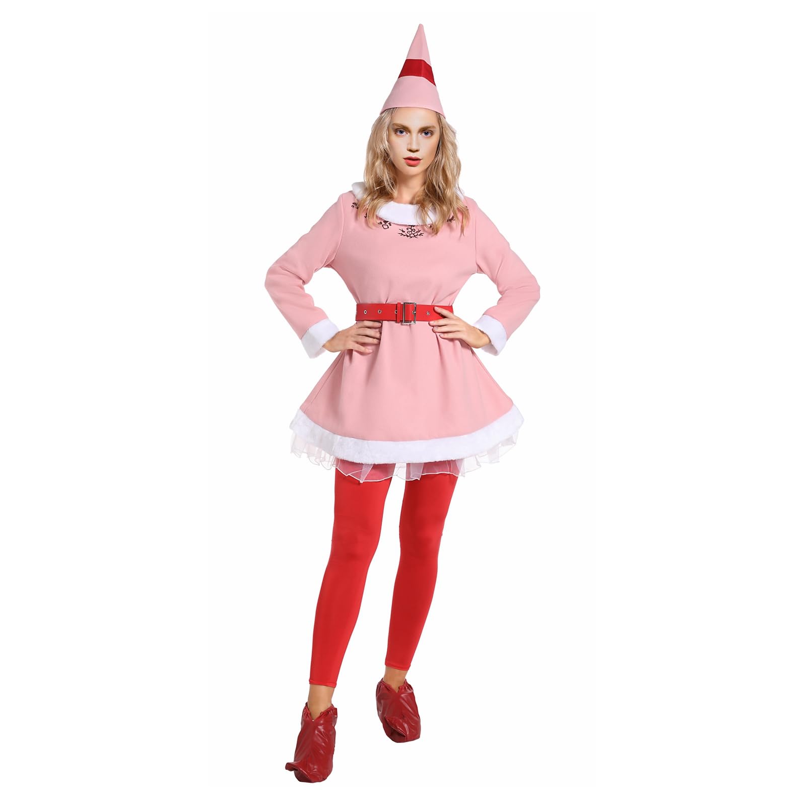 Hladce Womens Elf Costume jovie elf costume Buddy Costume Elf Dress Adult (M)