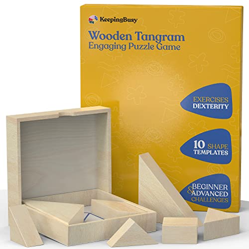 Keeping Busy Tangrams With Templates Dementia Activities for Seniors Brain Games for Adults Dementia Products for Elderly Alzheimers Products for Elderly Memory Games for Seniors Alzheimers Activities