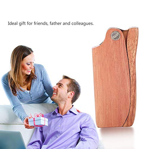 Pettine per barba portatile in legno, pettine da