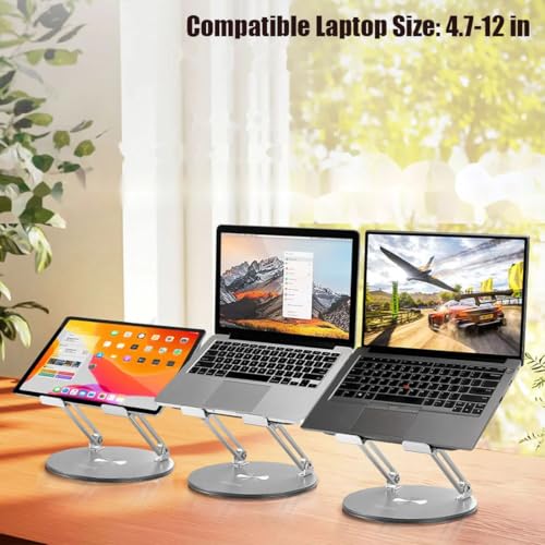 Soporte Rotativo para Laptop con Base 360° y Plegable miniatura 6