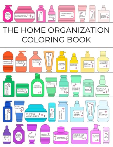 Home Organization Book, Home Organization Coloring Book, Home Org...