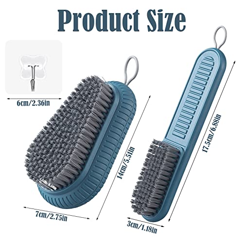 2Pcs Heavy Duty Fingernail Brush For Men, Nail Brush For Cleaning Fingernails, Durable Stiff Bristles Fingernail Nail Hand Scrub Brush Toes Nail Brush Handle Grip Nail Brush For Gardener Mechanics #TOP1