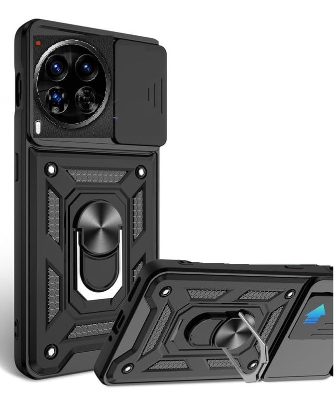 SmartLike Robot Ring Thunder Case, Shockproof Hybrid Kickstand Back Case Defender Cover for Tecno CAMON 30 Premier 5G 6.77" - Black (Sliding Camera Window) (B0D92BXNV5) Amazon Price History, Amazon Price Tracker