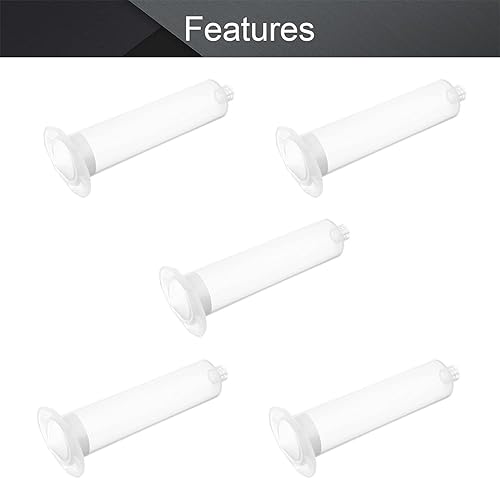 Miniatura 6 de Auniwaig Tubo de distribución de aire, funda de tubo de jeringas adhesivas, barril de jeringa dispensadora de cartucho de líquido de pegamento,