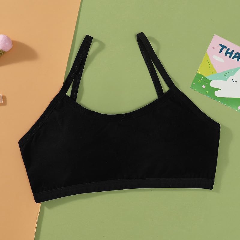 Big Girls' Adjustable Training Bra Cotton Bras Wireless Light Padded 10-16 Years - Image 8