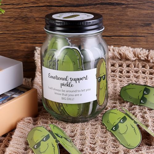 60 PCS Positive Pickle Cards Jar, Emotional...