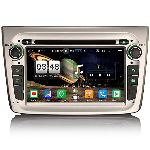 🚗 【Wireless CarPlay e Android Auto e DSP cablato】 Collega semplicemente il tuo iPhone tramite Bluetooth, smartphone Android tramite USB a questa radio, quindi puoi effettuare telefonate, controllare i messaggi vocali, inviare e ricevere messaggi di testo, ascoltare musica facilmente. e usa la navigazione online per concentrarti sulla strada. Più intelligente e più sicuro! Amplificatore DSP integrato, che offre l'effetto sonoro perfetto per la tua auto.