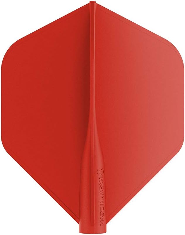 8 Flight Dart Flights No.2 and No.6 Moulded Flight System Black