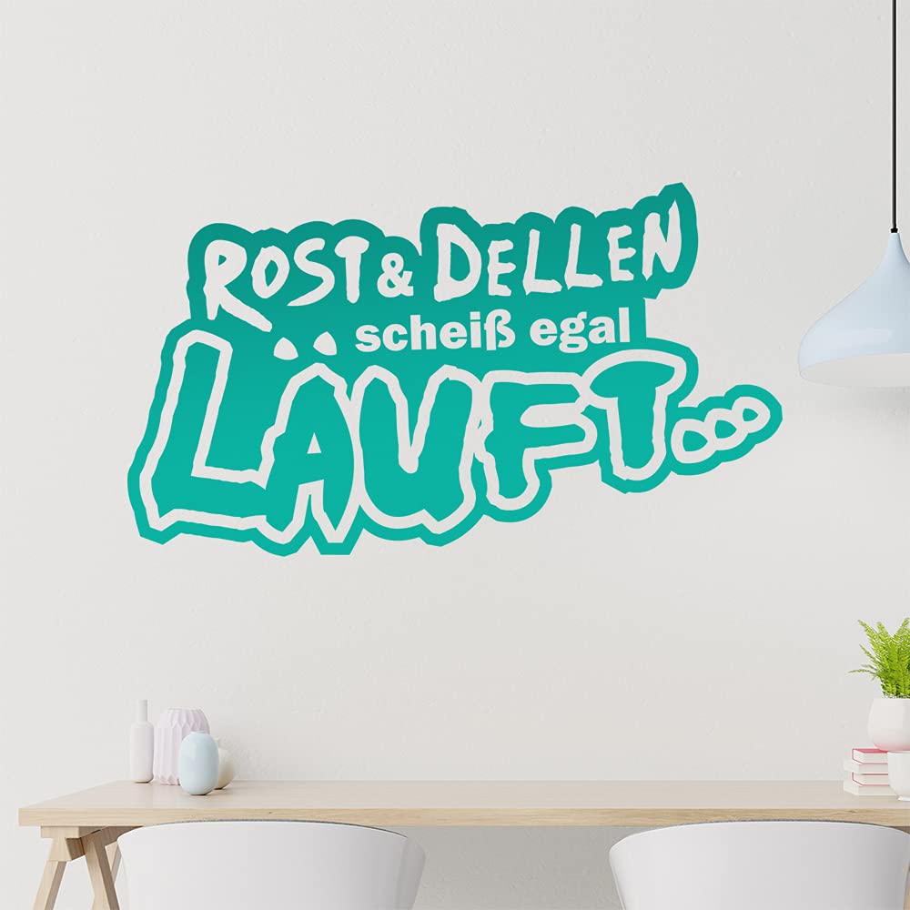 Kiwistar Rost & Dellen scheiß egal Lauft... - Offroad Tour Dirt Wall Sticker in 6 Sizes - Wall Sticker - Decoration, Kitchen, Living Room, Bedroom, Bathroom
