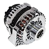 A-Team Performance GM Alternator AD244 Style High Output 220 Amps 12V Chrome Compatible with LS Engine Cars and Trucks