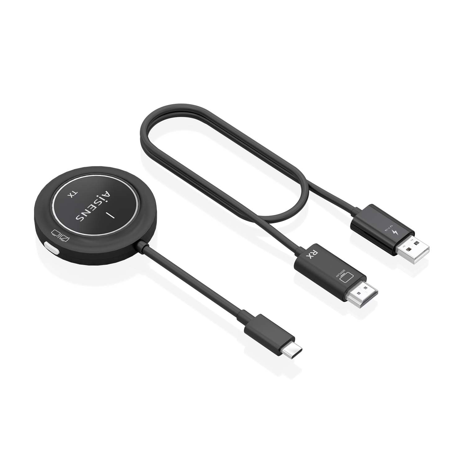 AISENS - ASWL-H2KC30M003-BK - USB-C A HDMI INALAMBRICO 1080P 30M