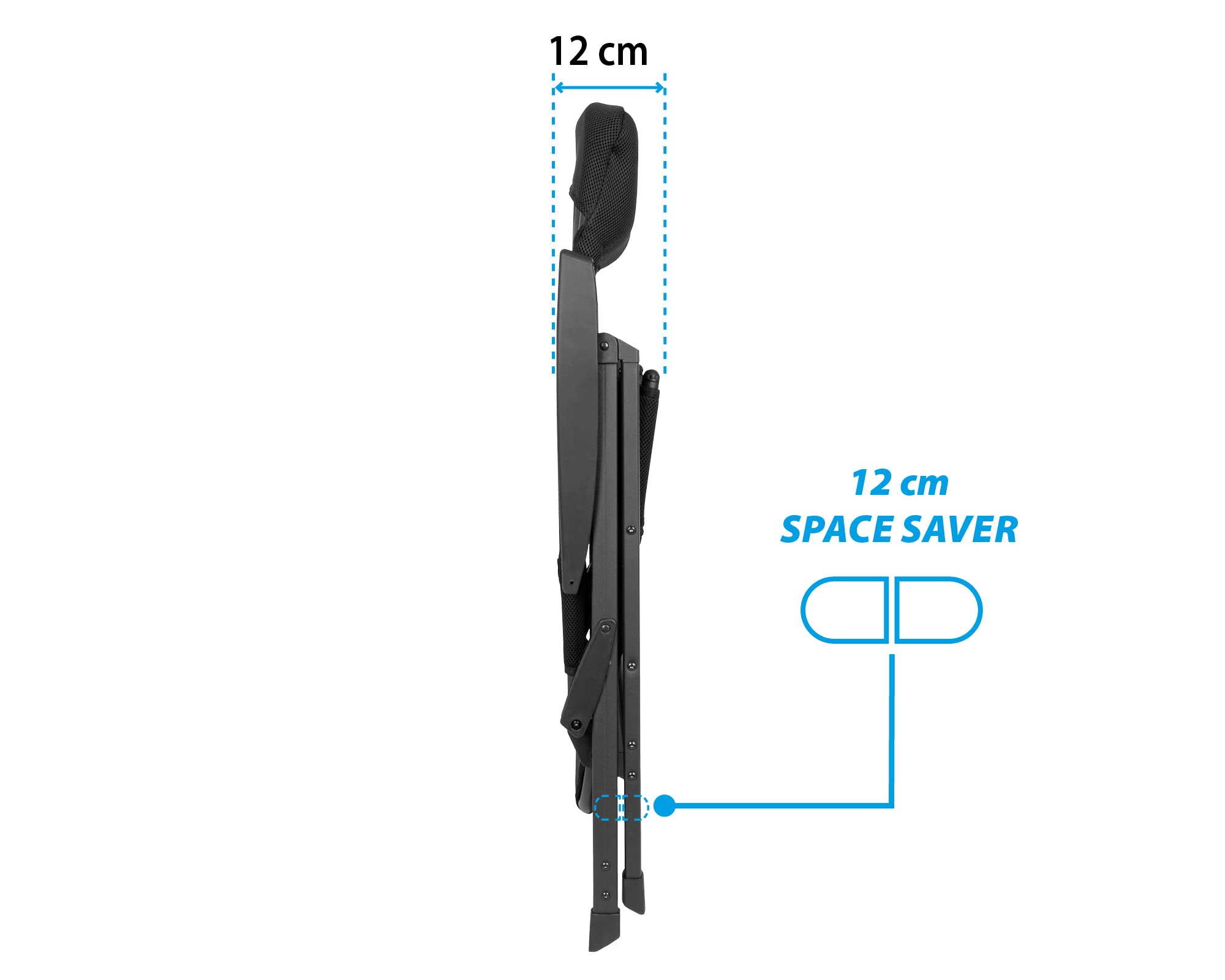 Brunner FRA601280 Krzesło Kempingowe, Czarny