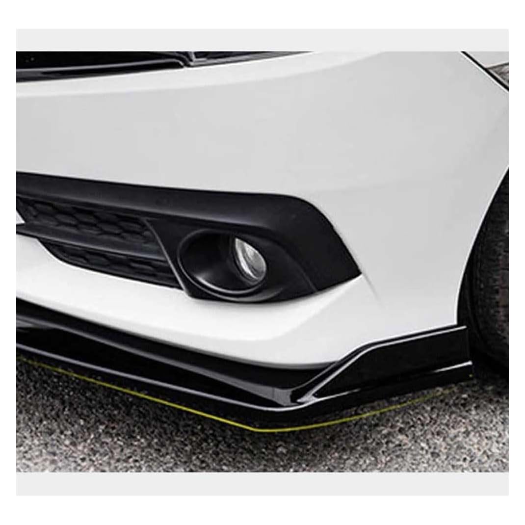 Spoiler Anteriore Auto per Ford Fiesta MK8 2018-2021 2019 Frontali Spoiler per Labbro del Paraurti Lip Splitter Canard Protector Bodykit Accessori,C