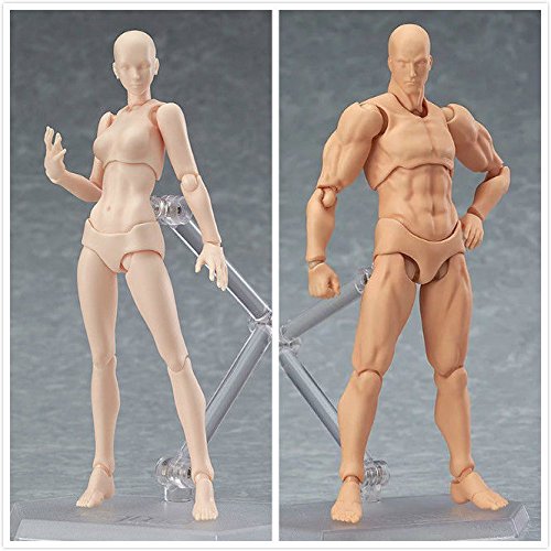 BigZ Vaialen Figma Young Version 2.0 Light Body Chan and Kun 2pcs Movebale Action Figure Model with Accessories
