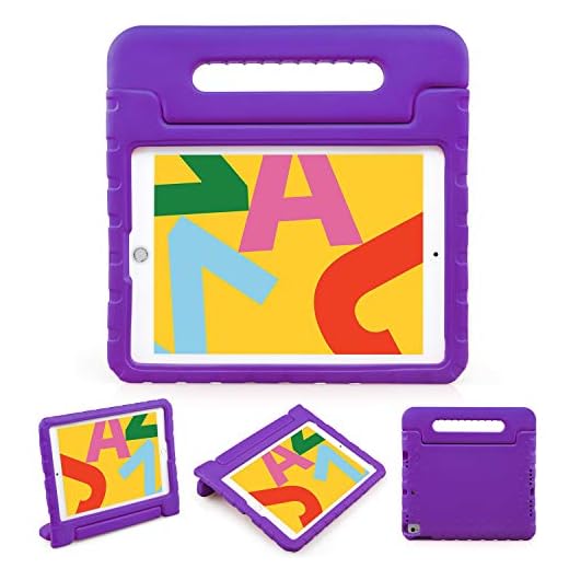 NEWSTYLE Fodral till ny iPad 8:e generationen 10,2 tum 2020, iPad 7:e generationen 10,2 2019 fodral, skydd för barn för iPad 10,2 tum 2020 2019 (7:e 8:e generationen) / iPad Pro 10.5/iPad Air 3 (lila)