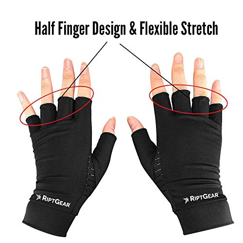Riptgear Compression Gloves For Women And Men For Arthritis (Pair) - Women's And Mens Gloves For Hand Pain - Compression Gloves Men And Women - Golf Bowling Cycling Tennis And Gaming (Small) #TOP7