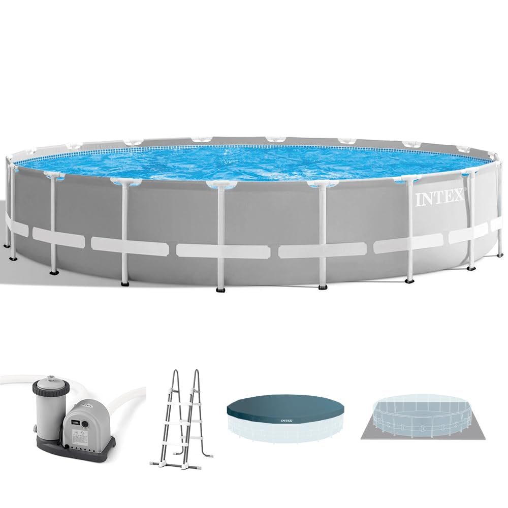 Frame Pool Set Prism Rondo mit Zubehör, 549 x 122 cm