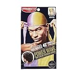 RED by KISS POWER WAVE DUO COLOR FASHION SATIN Durag (HDUPPD04-PURPLE YELLOW)