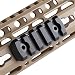 TuFok Keymod Picatinny Rail Section - Super Thin Keymod Rail Attachment Rail Adapter Mount,Height ONLY 0.27 inch/6.88mm(Alumimun 5-Slot Black)