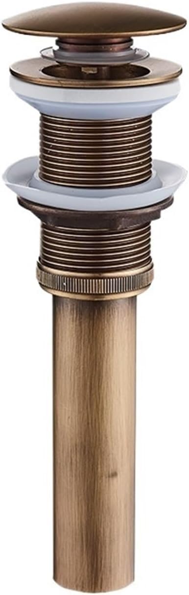 sostituzione del tappo del lavello pop up, Golden Bounce Lavandino in rame Lavandino in vetro Scarico a pressione Accessori for il bagno Scarico for lavabo Lavandino Scarico a scomparsa(Antique Brass