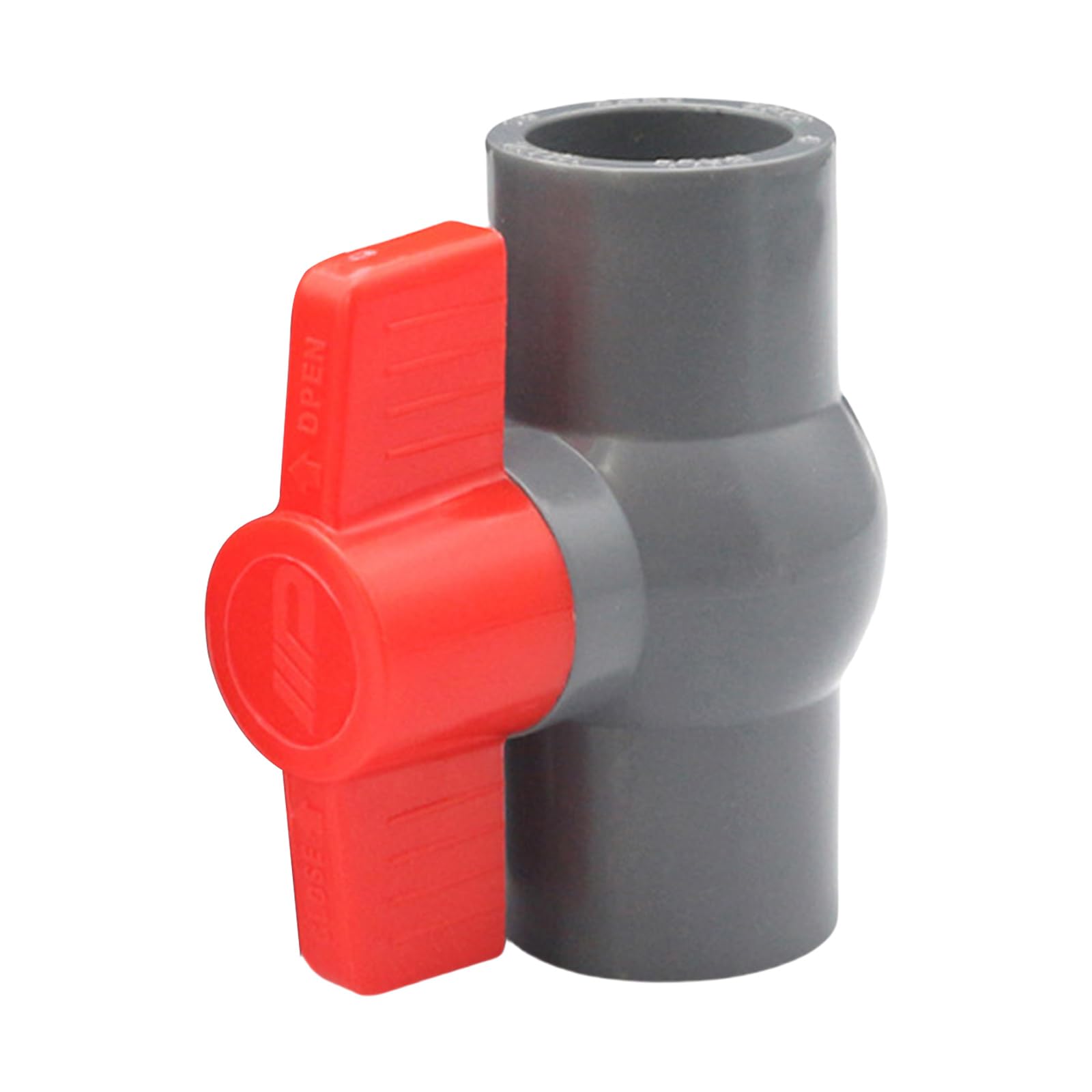 Xuqizzpp Gray 25Mm Upgrades Pvc Manual Valves Switches Temperature Resistance Manual Two Way Plumbing Fixtures For Agricultural Leakproof Pvc