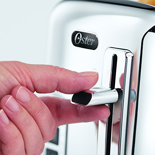 Grille-pain Inox automatique à 2 longues fentes pour 4 tranches
