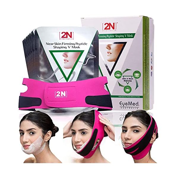 Face-Firming-Mask7pcs-Face-Slimming-Cheek-Mask-Chin-Lift-up-Anti-Wrinkle-Mask-with-Bandag-Belt-Help-you-Tightening-Face-Skin-and-Adding-V-Face-Line V Line Face Firming Mask, 7pcs Face Slimming Cheek Mask, Double Chin Reducer, Chin Lift up Mask with Bandag Belt Help you Tightening Face Skin and Adding V Face Line