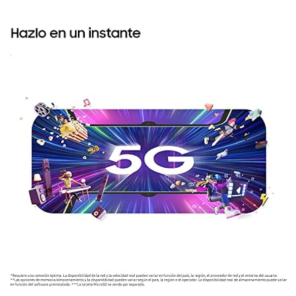 SAMSUNG Galaxy A34 5G (128GB, 6GB de RAM) Funda - Smartphone Android Color Violeta, Pantalla Super AMOLED de 6,6 Pulgadas, Batería de 5000 mAh. Exclusivo Amazon (Versión española)