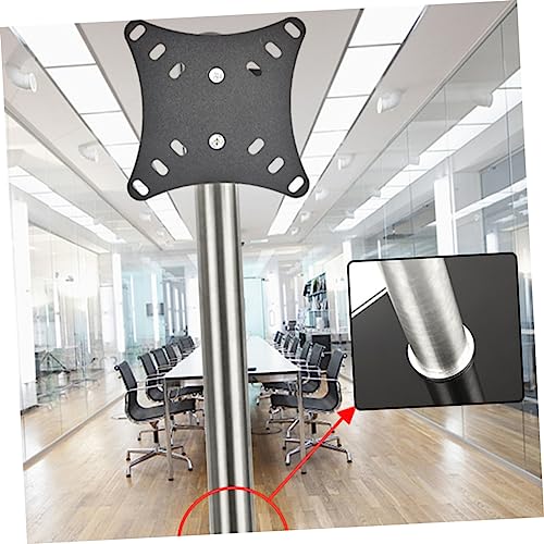 Soporte de monitor ajustable Uonlytech con base resistente para oficina estable negra 8