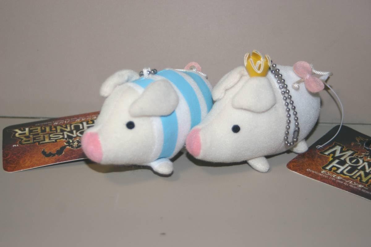 Amazon.co.jp: モンスターハンター プーギー マスコットぬいぐるみ 4種