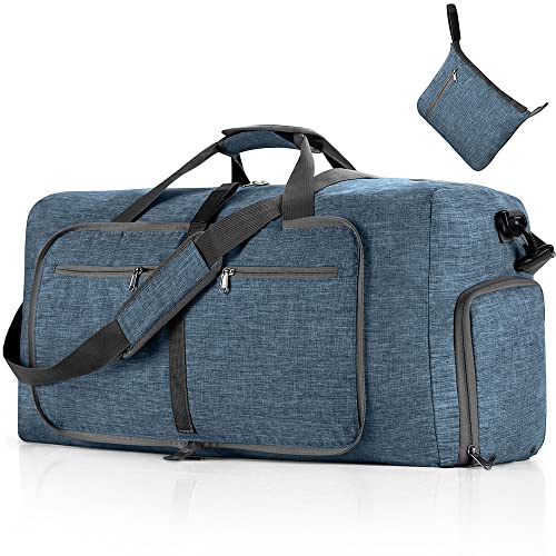 OrangeClub Leichter Faltbare Reise-Gepäck 115L Große Reisetaschen Sporttasche für Reisen Gym Urlaub Übernachtung (Blue, 115L) Cover