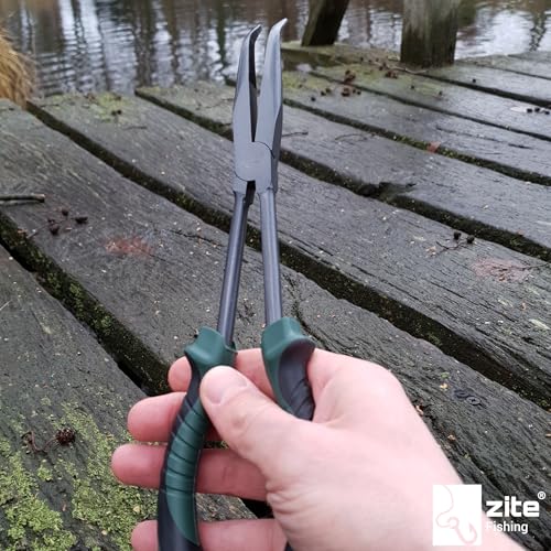 Angelzange Zite Fishing Hakenlöser-Zange gebogen 28 cm
