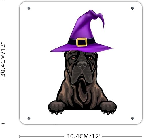 Miniatura 3 de Letrero de metal para decoración del hogar, decoración de Halloween, Presa Canario, regalos personalizados, pósteres de perro, gato, calabaza,