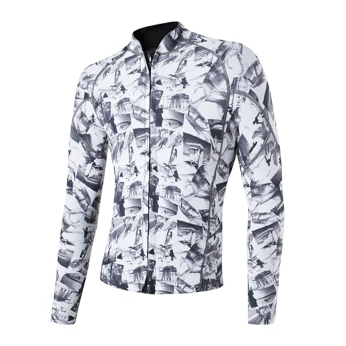 Chemise de plongée en apnée noire pour homme, vêtement extensible de surf et natation