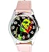 Produktbild taport® BOB MARLEY Bergkristall rund Armbanduhr Pink Echt Leder Band + Gratis Ersatz Batterie + Gratis Geschenkverpackung